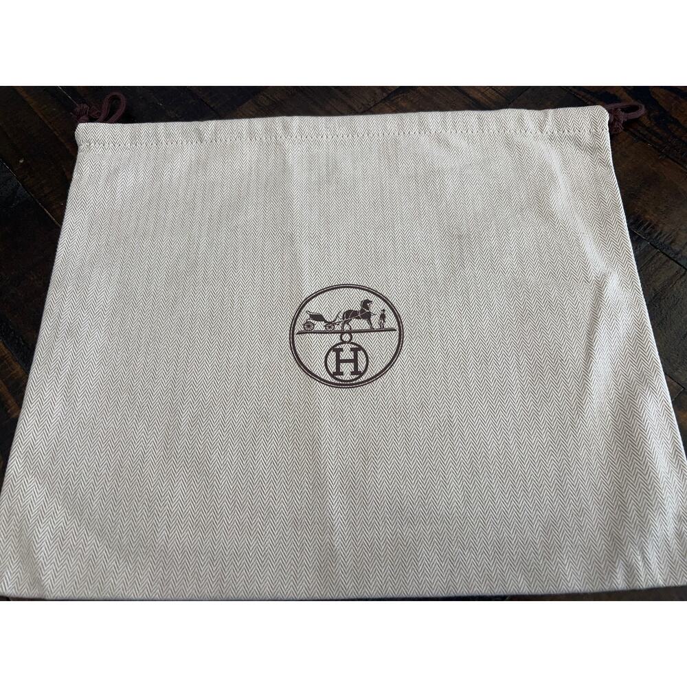 Hermes Dust Bag Beige 14.75 x 12